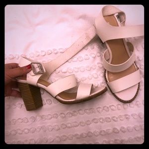 White block sandals